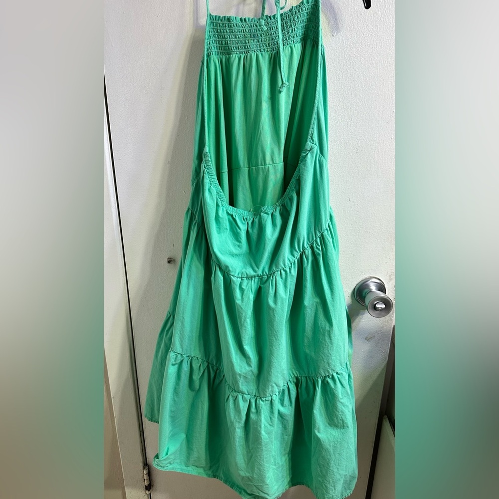 American Eagle Outfitters Teal Halter Dress - Picture 6 of 9